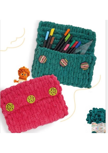 5 Adet Puffy El Örgü Ipi Atkı Battaniye Bere Panduf Parmak Örgü Ipliği 146-AÇIK Lavanta modelleri