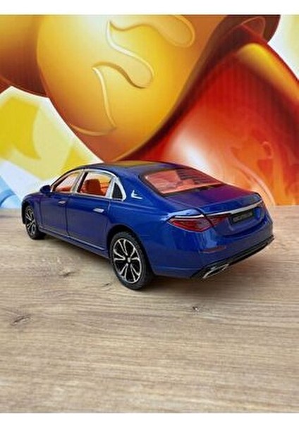 Mercedes C200 Model Araç Mercedes Metal Araba 23 cm Mavi Sesli Işıklı Kapılar Bagaj Kaput Açılır modelleri
