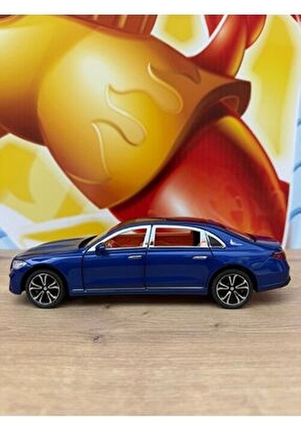Mercedes C200 Model Araç Mercedes Metal Araba 23 cm Mavi Sesli Işıklı Kapılar Bagaj Kaput Açılır fırsatları