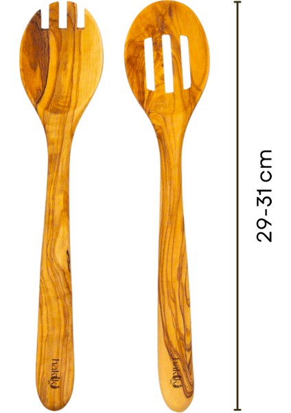 Zeytin Ağacı Ahşap 2 Parça Kepçe Seti fiyatları