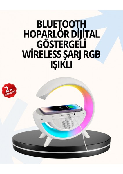 15W Hızlı Şarj Destekli LED Atmosfer Işığı ve Alarm Fonksiyonlu Lamba