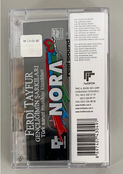 Ferdi Tayfur Gençliğimin Şarkıları Türk Sanat Musikisi Kaset (Jelatininde Sıfır Orijnal Baskı Kaset) fiyatları