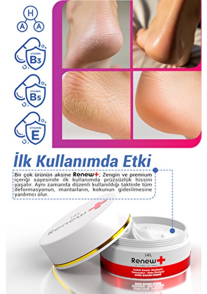 Ayak ve Topuk Çatlak, Ayak Koku, , Kaşınma Önleyici ve Yenileyici Bakım Kremi 100 ml