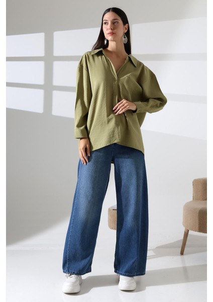 Tek Cep Modal Oversize Kadın Gömlek fiyatları