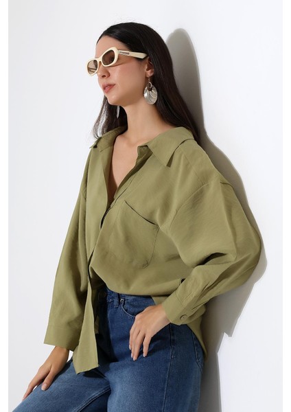 Tek Cep Modal Oversize Kadın Gömlek fırsatları