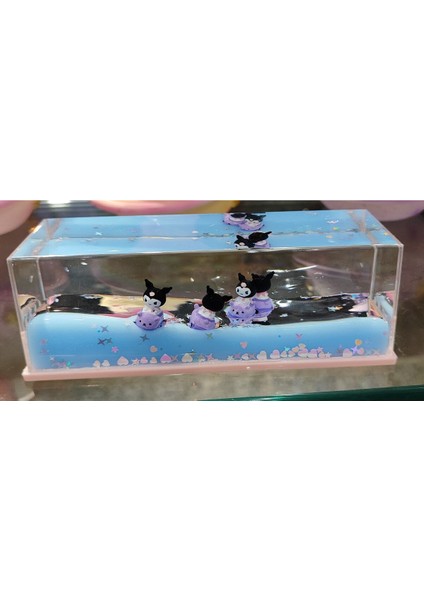 Kuromi Figürlü Büyük Boy Sulu Batmayan Dekoratif Süs Mavi ( 16CM * 5,5 cm )