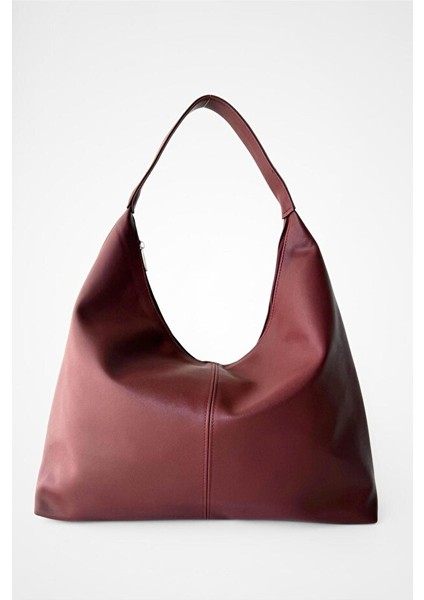 Salaş Görünümlü ve Geniş Hacimli Suni Deri Kadın Shopper Omuz Çantası indirimleri