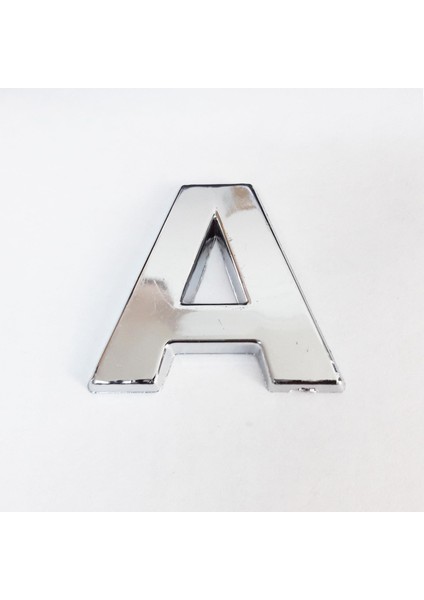 Cemax A Harfi 3,75 cm Krom Yapışkanlı