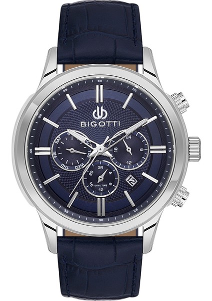 Erkek Kol Saati ESBG.B.10671-2 Deri Kordon 44 mm Kasa Çapı