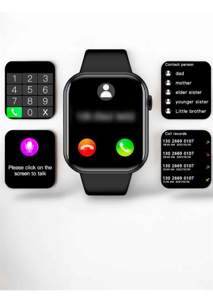 Akıllı Saat Arama Cevaplayan Dokunmatik Ekran Bleutooth Bağlantılı - F818K677-U90818 indirimleri