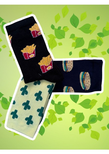 Kadın Renkli Meyveli Pamuklu Çorap Hediyelik fiyatları