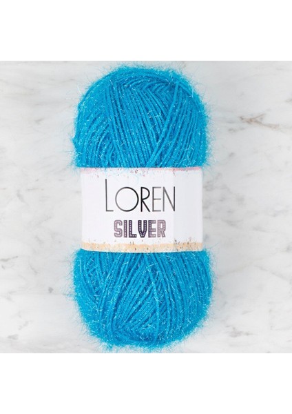 Loren Silver Mavi El Örgü Ipi - RS0003 - 34090