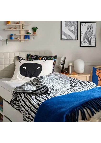 Natthager Çocuk Nevresim Takımı Siyah Beyaz 150 x 200/50 x 60 cm fırsatları