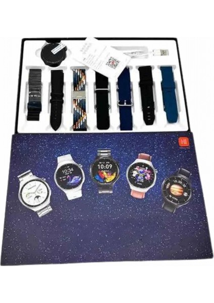 Akıllı Saat Çoklu Kordon Seçenekli Dokunmatik Ekran Nabız Sensörlü modelleri