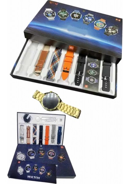 Akıllı Saat Çoklu Kordon Seçenekli Dokunmatik Ekran Nabız Sensörlü indirimleri