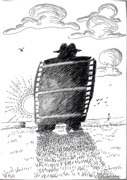 Vladimir Kazanevsky 35x25cm Orijinal Karikatür Tablo modelleri