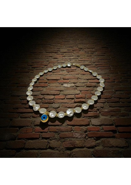 Nazar Boncuğu Detaylı Özel Tasarım Inci Kolye fiyatları