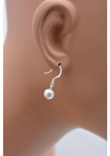 Loria Gümüş Lak Kaplama Inci Kolye Küpe Takı Seti fırsatları