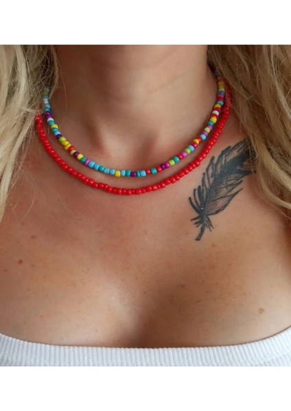 2'li Kum Boncuk Kolye fiyatları