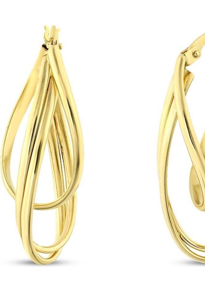 Altın Tasarım Küpe - 14K fiyatları