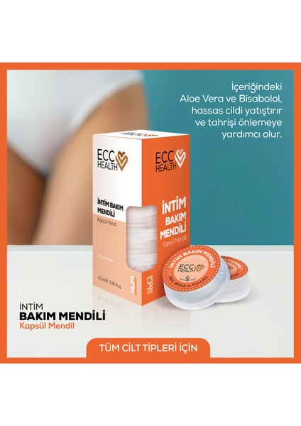 Intim Bakım Mendili 5’li | Genital Bölge Temizleme ve Ferahlık Mendili | Ph Dengeli, Aloe Vera & Bisabolol Içerikli fırsatları