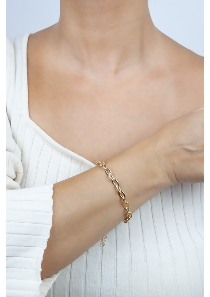 Gold Kaplama Klasik Kadın Bileklik