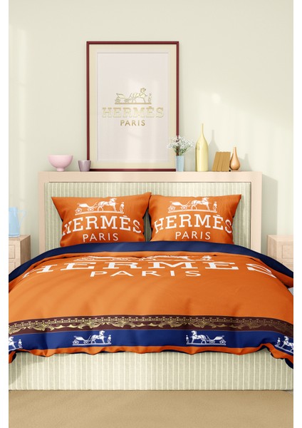 Nevresim Takımı Çift Kişilik Pamuklu Saten Kumaş 6 Parça 3D Dijital Baskı Duvet Cover Set Model No: fırsatları