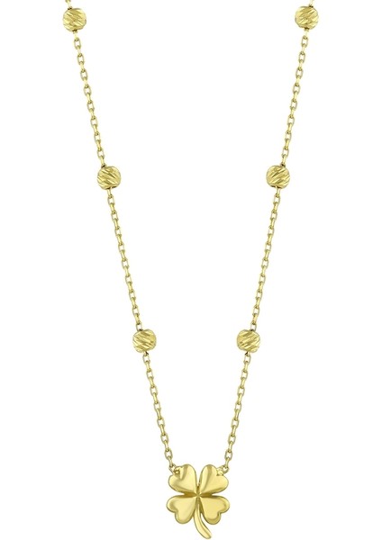 Yonca Figürlü Altın Kolye - 14K fiyatları