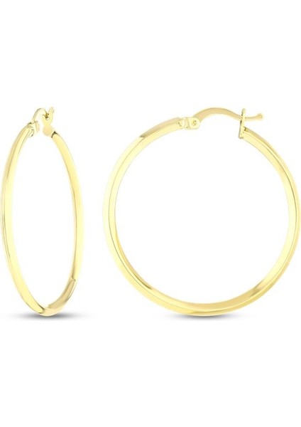 Altın Halka Küpe - 14K