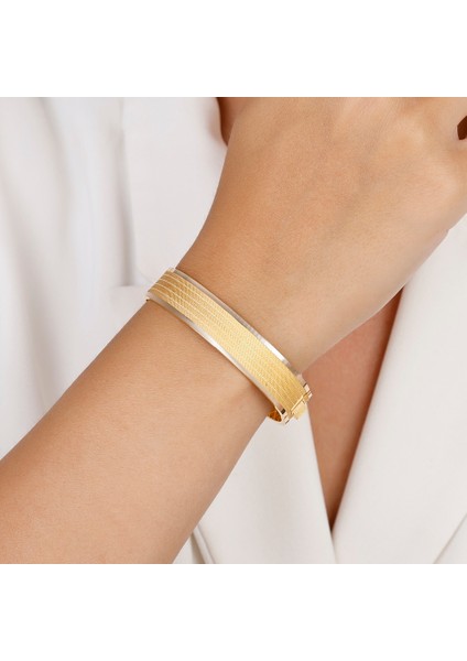 Altın Kelepçe Bilezik - 14K modelleri