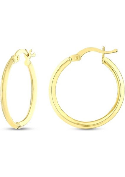 Altın Halka Küpe - 14K