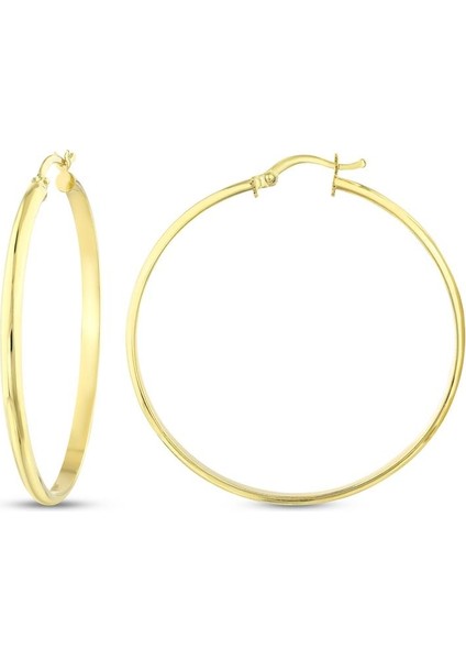 Altın Halka Küpe - 14K