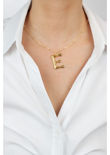 Ince Zincir Harf Kolye E Harfi fiyatları