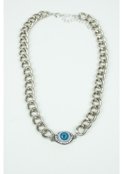 Göz Detay Gümüş Renk Kolye fırsatları