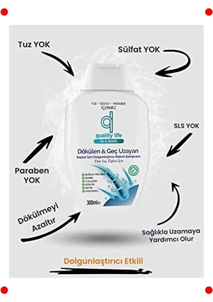 6 Aktifli Dökülme Karşıtı Tuzsuz Şampuan fiyatları