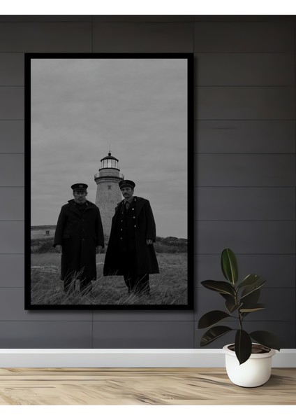 Deniz Feneri Baskını Iki Adam Siyah Beyaz Sanat Tablosu Dikdörtgen Tablo fiyatları