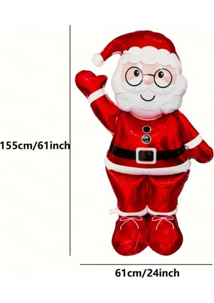 Büyük Boy Folyo Balon Noel Baba Figürlü (155CM) fiyatları