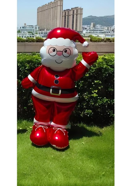 Büyük Boy Folyo Balon Noel Baba Figürlü (155CM) indirimleri
