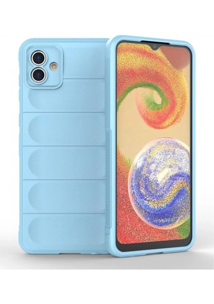 Samsung Galaxy A04E Kılıf Optimum Silikon - Sky Blue (K95)