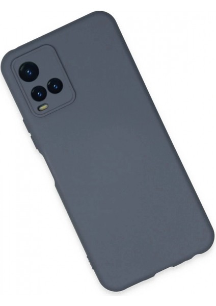 Vivo Y21S Kılıf Nano Içi Kadife Silikon - Gri (K95) modelleri