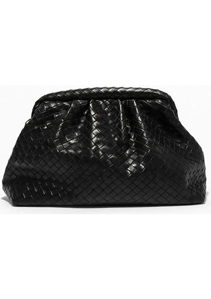 Siyah Clutch Portföy ve Omuz Çantası