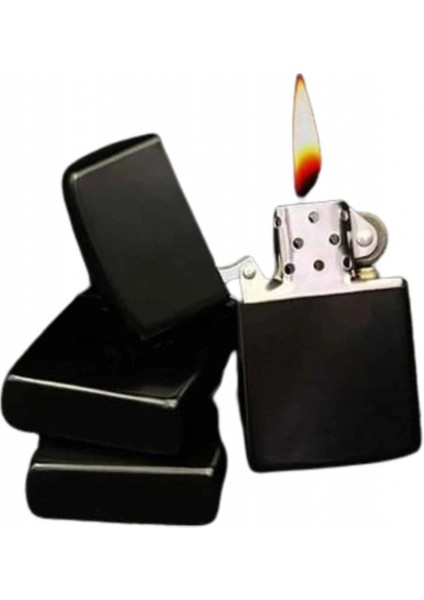 Doldurulabilir Siyah Benzinli Çakmak Metalik modelleri