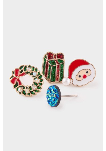 Yılbaşı Temalı Kadın 8'li Küpe F7410AXNS fiyatları