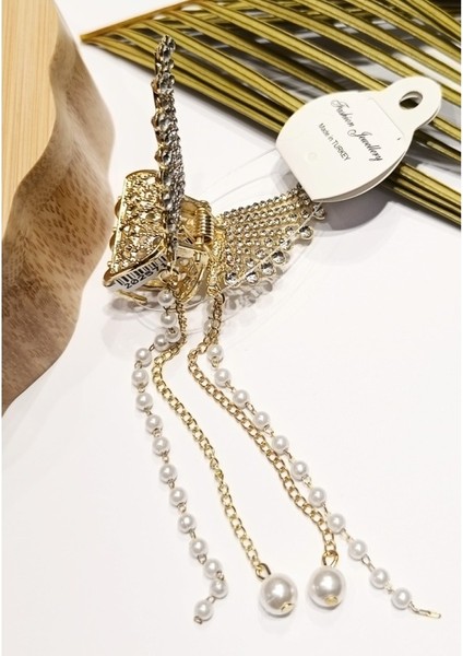 6 cm Lüks Gösterişli Renkli Metal Kıstırma Toka