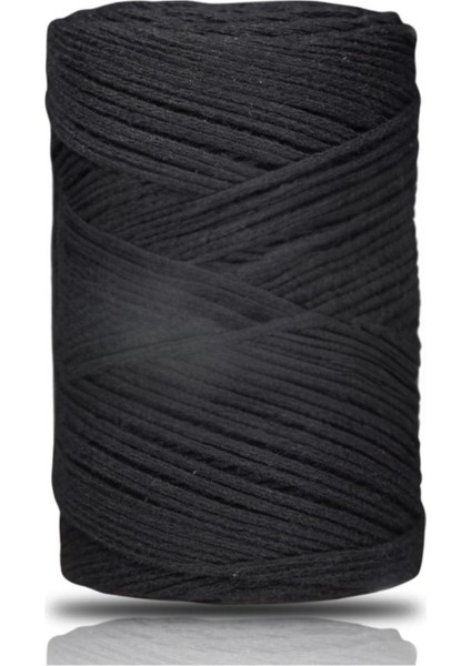 Pamuk Makrome 2 mm Siyah