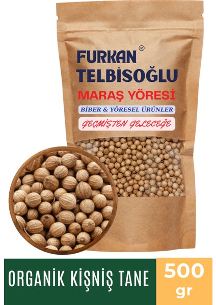 Kişniş Tane - ( Elenmiş, Katkısız,organik) 500GR