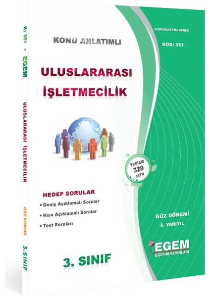 Aöf 3. Sınıf Uluslararası Işletmecilik Güz Dönemi Konu Anlatımlı Soru Bankası