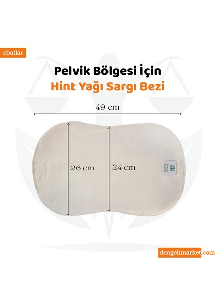 Hint Yağı Sargı Bezi 3'lü Set: Karaciğer, Pelvik ve Tiroid/göz Sargı BEZİ+100 ml Hekzansız Hint Yağı modelleri