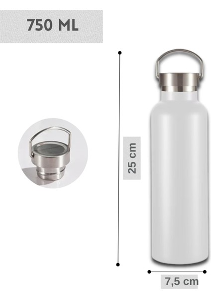 750 ml Paslanmaz Çelik Tutacaklı Termos Matara -Vakumlu Sızdırmaz fiyatları
