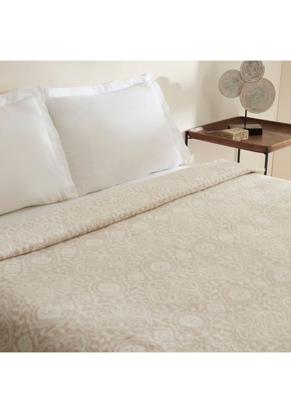 Ansel Çift Kişilik Akrilik Battaniye Açık Kahve modelleri